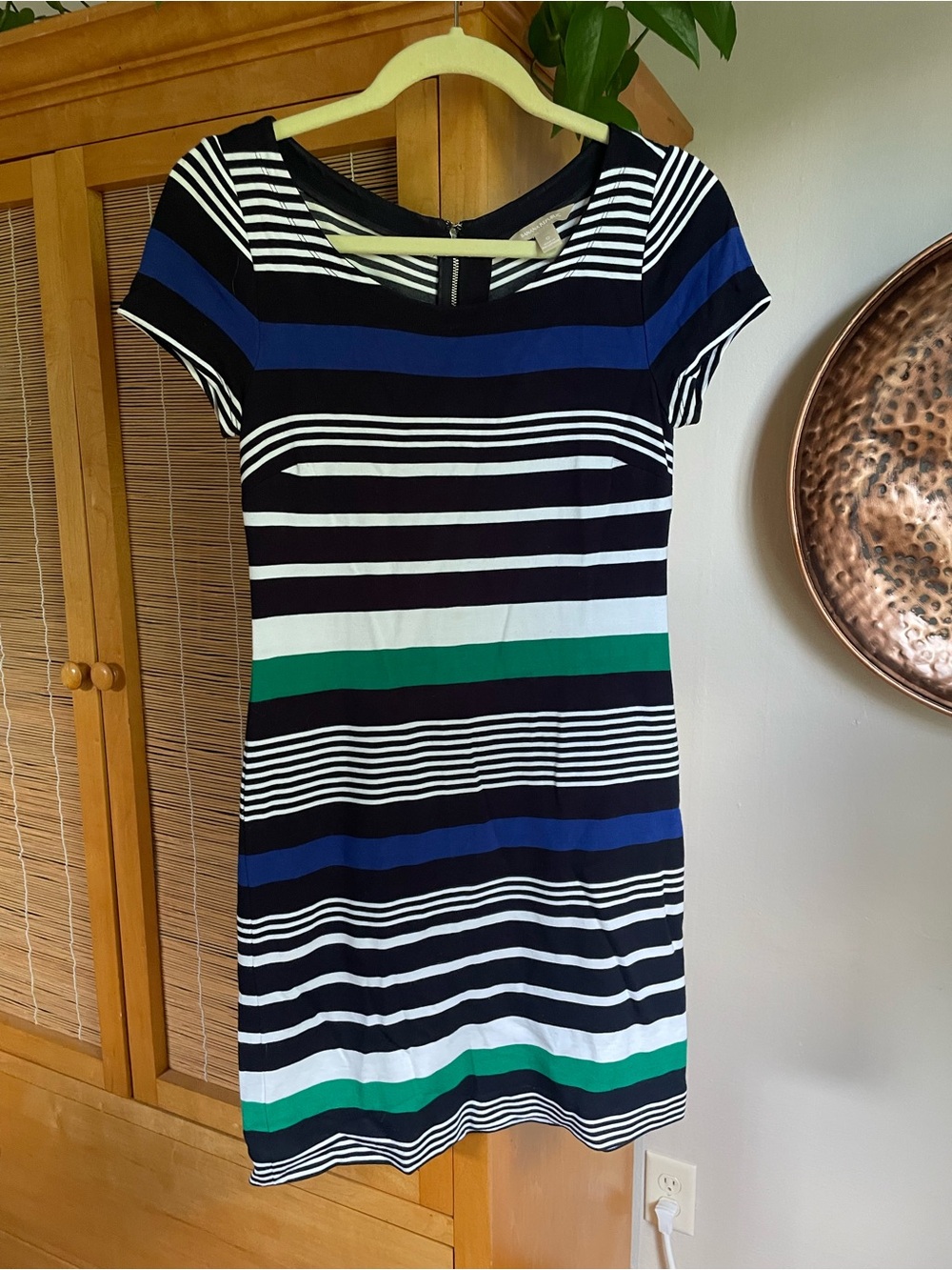 Banana Republic Striped Short-Sleeve Dress